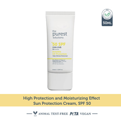 High Protection and Moisturizing Effect Invisible Sunscreen Cream SPF - 50 Ml