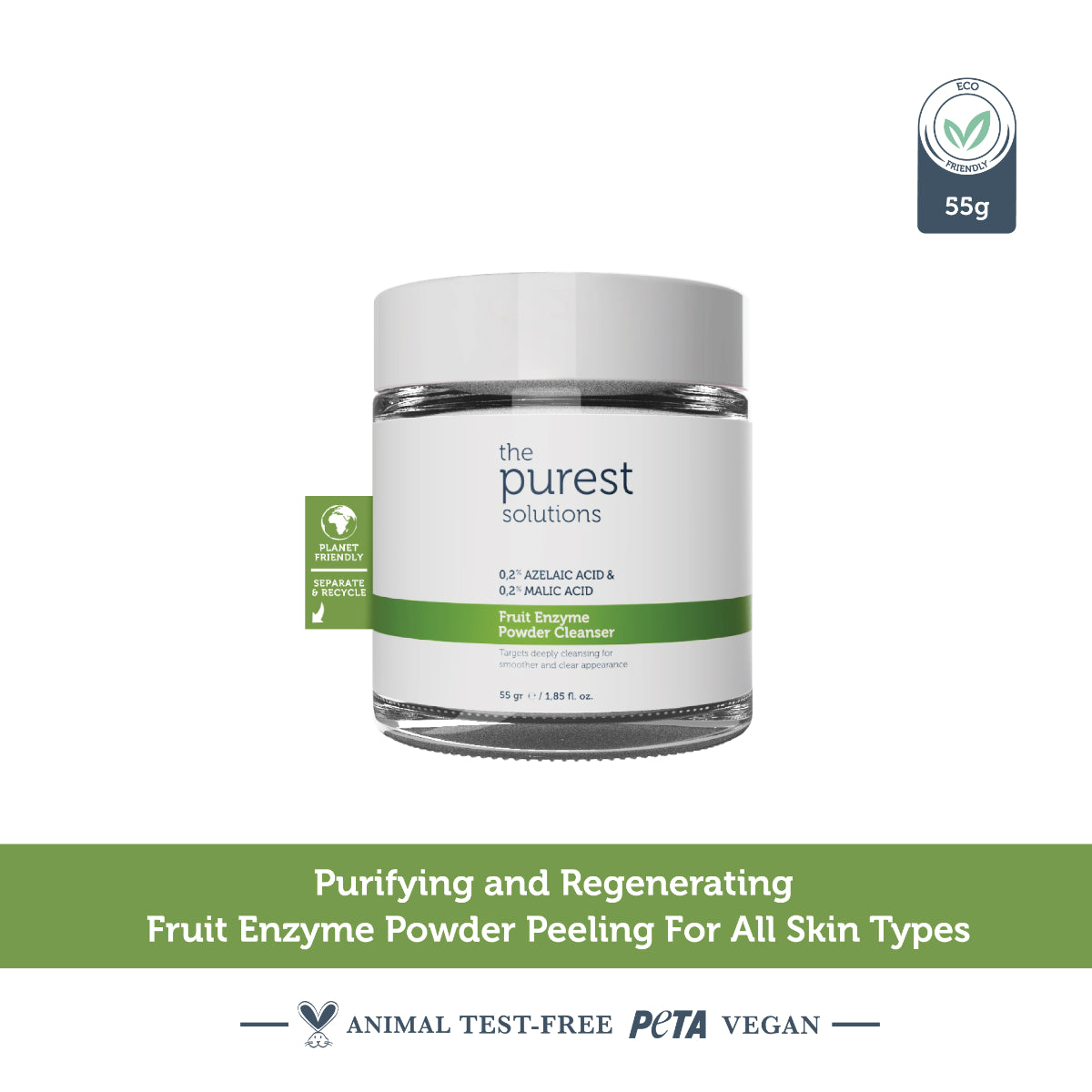 The Purest Solutions Fruit Enzyme Powder Cleanser 55g