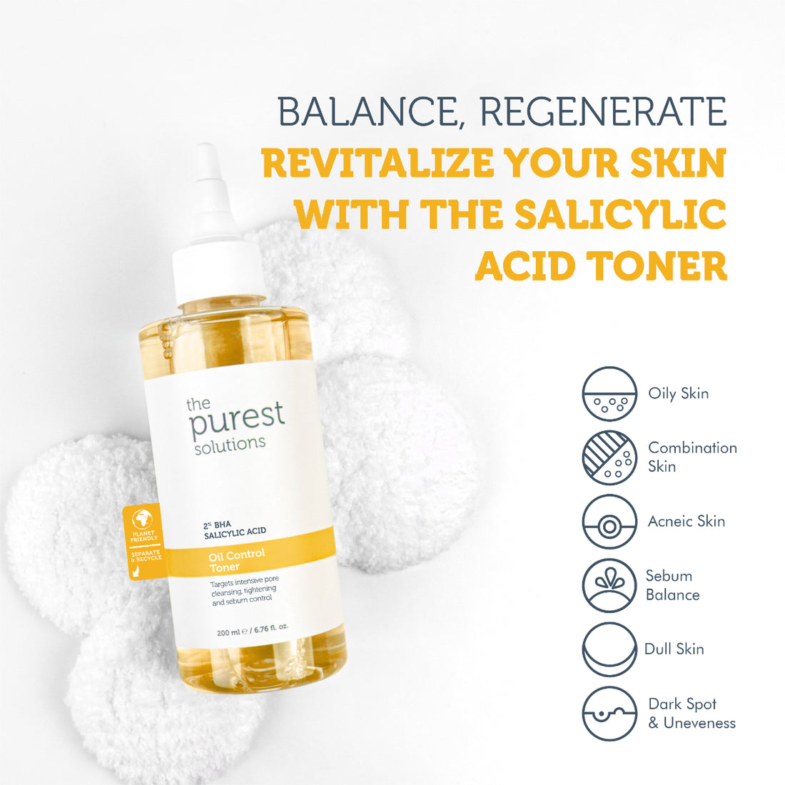 The Purest Solutions Oil Control Toner 200ml