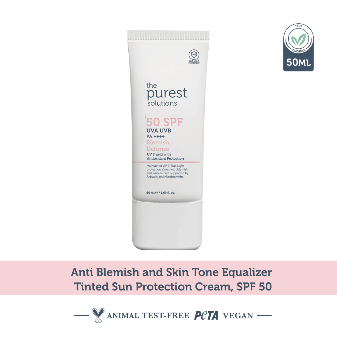 Skin Tone Equalizer and Anti-Blemish Blemish Defense Tinted Sunscreen Cream SPF 50 Ml