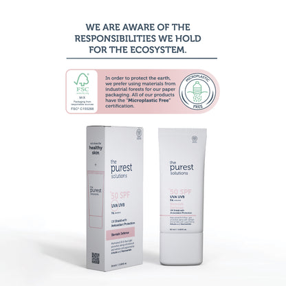 The Purest Solutions Tinted Sunscreen SPF 50 Anti-Blemish 50ml