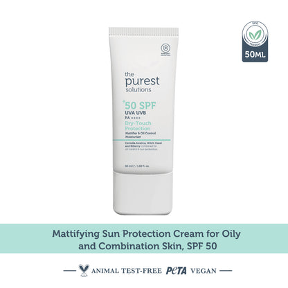The Purest Solutions Mattifying Dry-Touch Sunscreen SPF 50 50ml