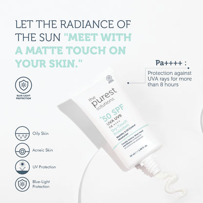 The Purest Solutions Mattifying Dry-Touch Sunscreen SPF 50 50ml