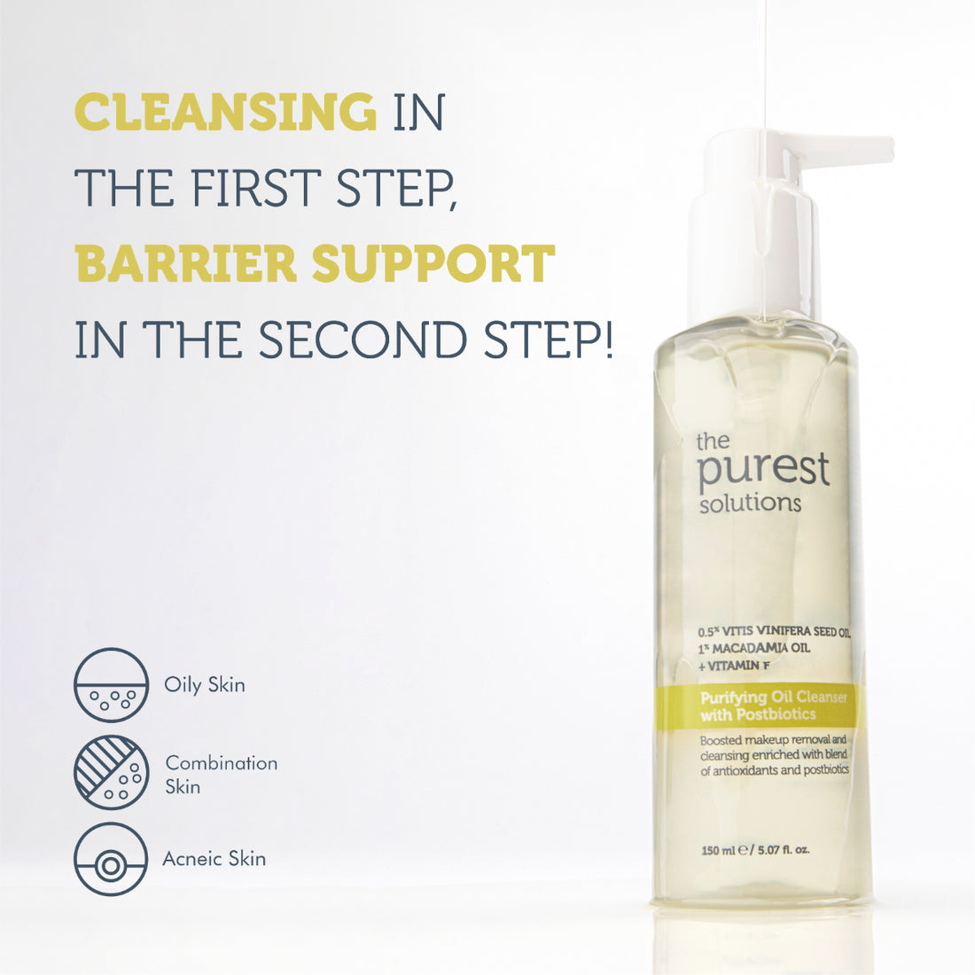 The Purest Solutions Postbiotic Cleansing Oil 150ml