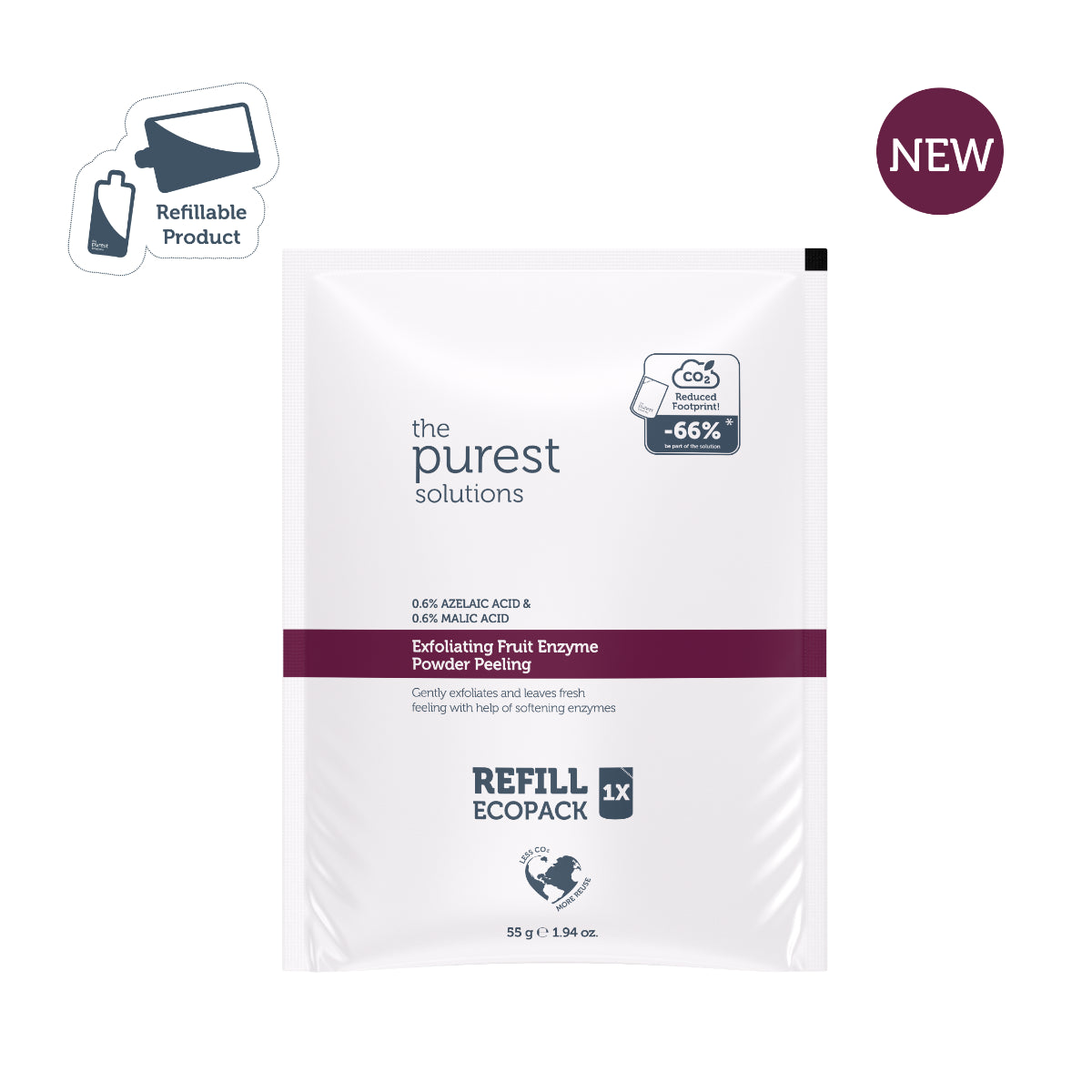 Fruit Enzyme Powder Peeling 55g — Refill Pack