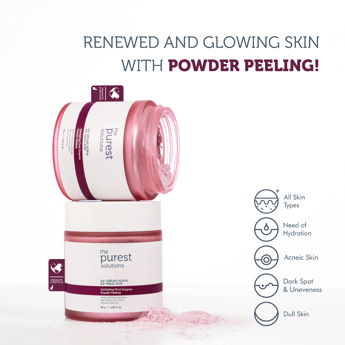 Fruit Enzyme Powder Peeling 55g — Refill Pack