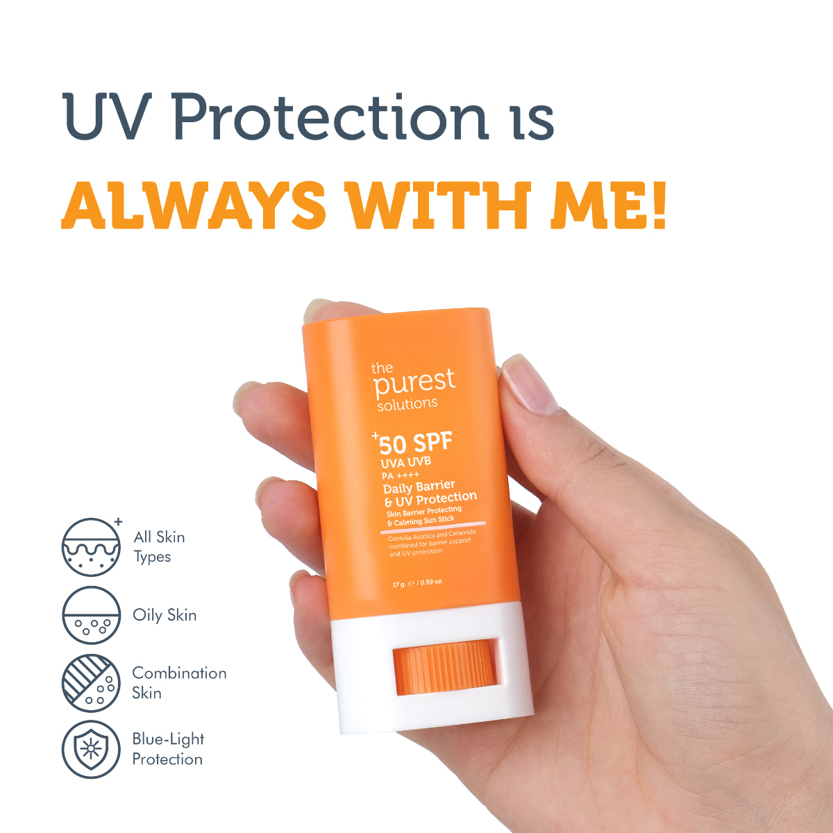 Sunscreen Stick SPF 50 17g — On-the-Go Protection