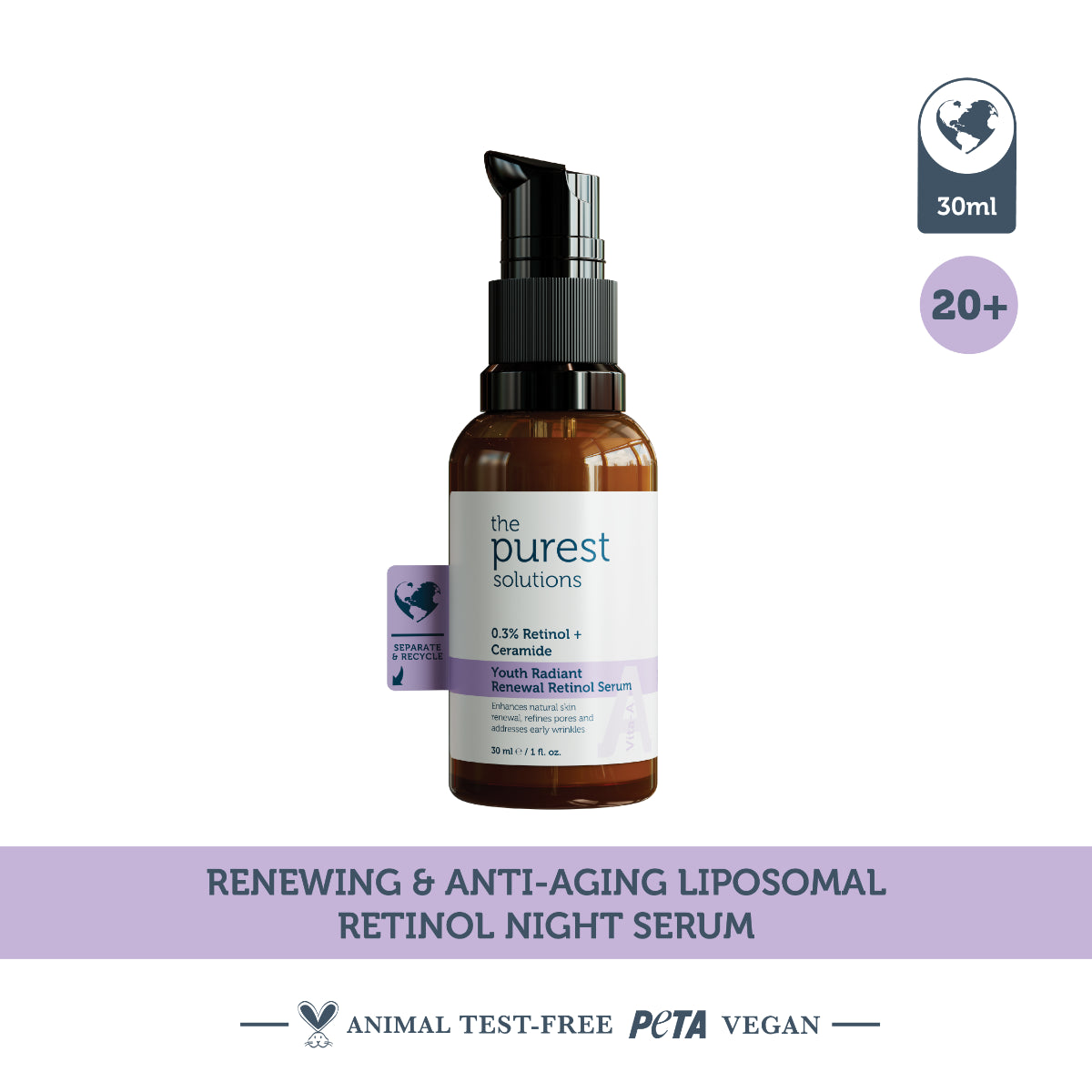 Liposomal Retinol Night Serum 30ml — Gentle Anti-Aging