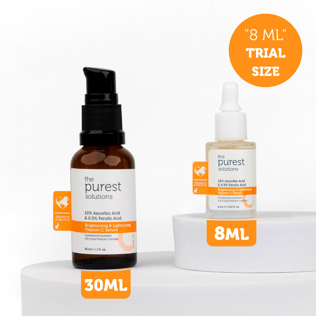 Brightening &amp; Lightening  Vitamin C Serum - 8 ML
