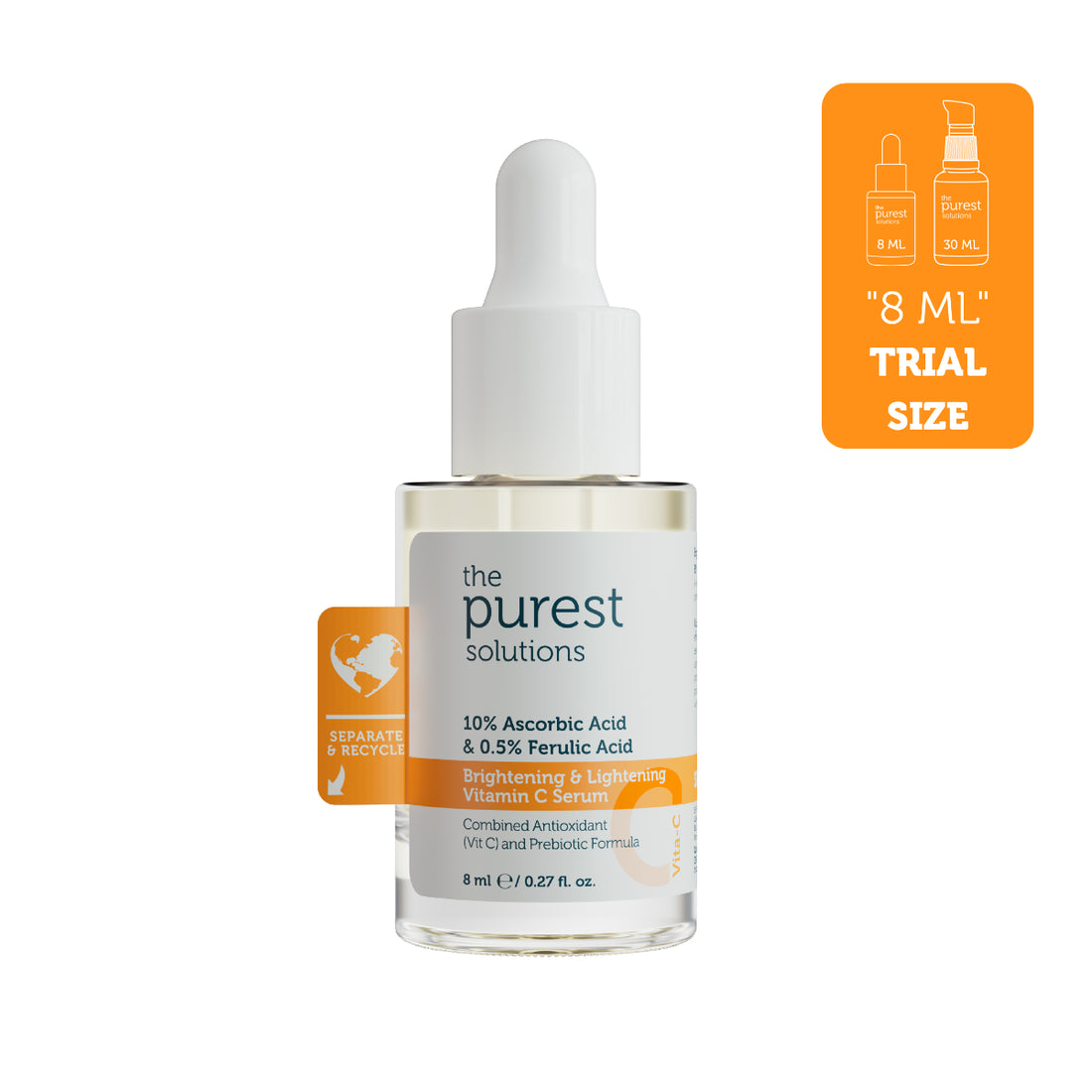 Brightening &amp; Lightening  Vitamin C Serum - 8 ML
