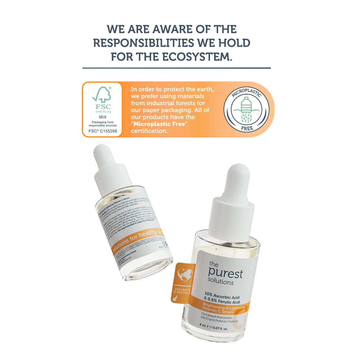 Brightening &amp; Lightening  Vitamin C Serum - 8 ML