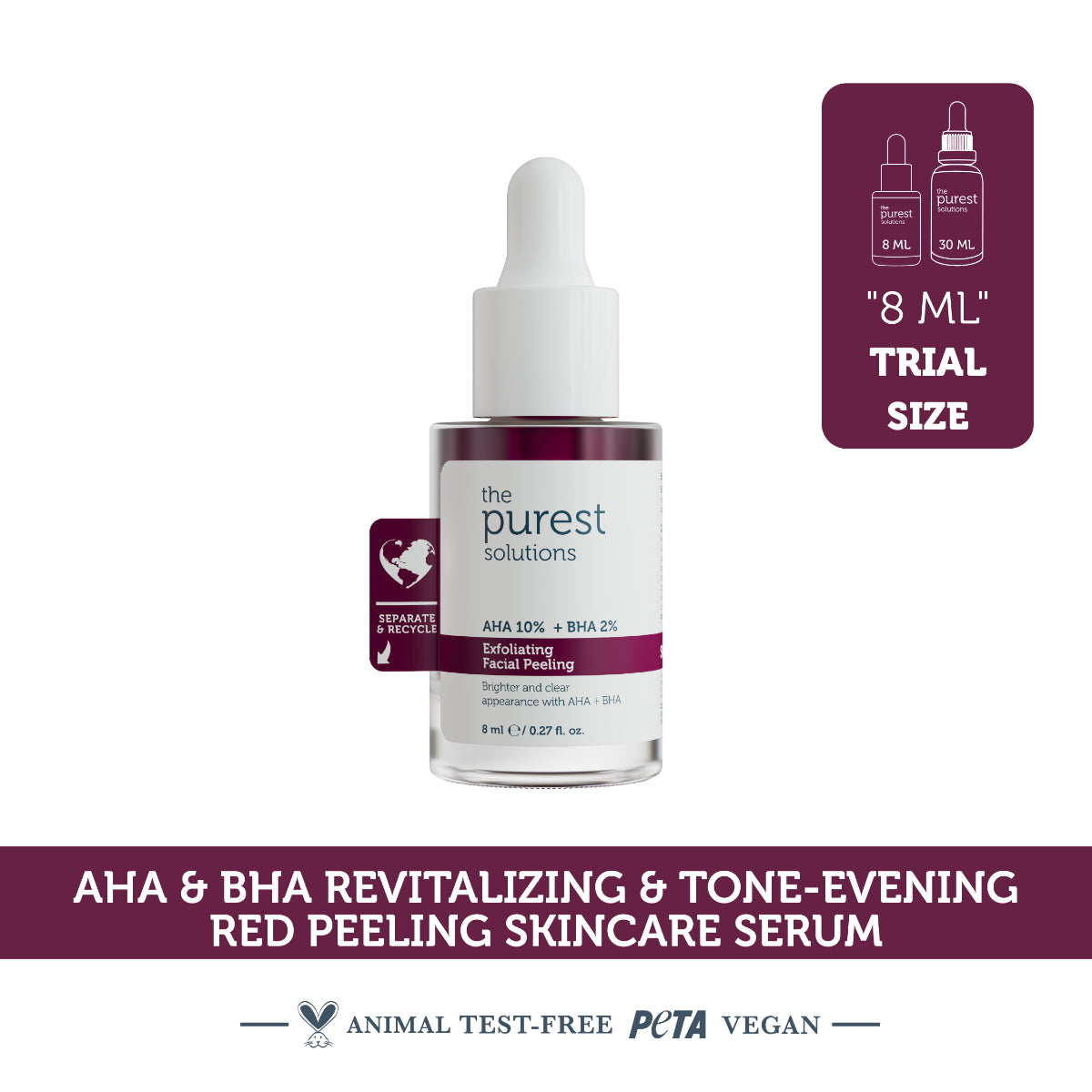 AHA/BHA Red Peeling Serum 8ml — Travel Size