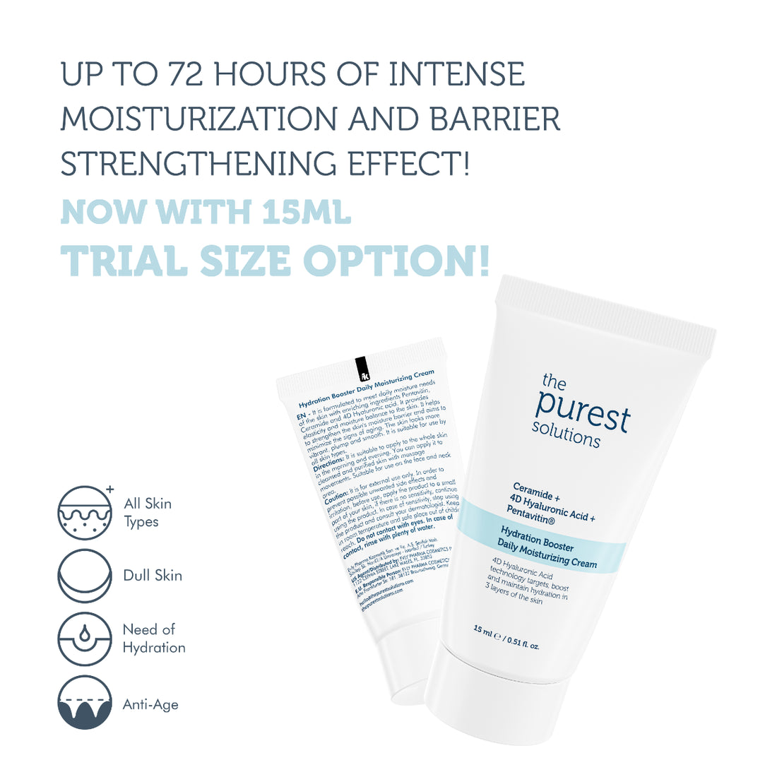 Hydration Booster Moisturizer 15ml — Travel Size