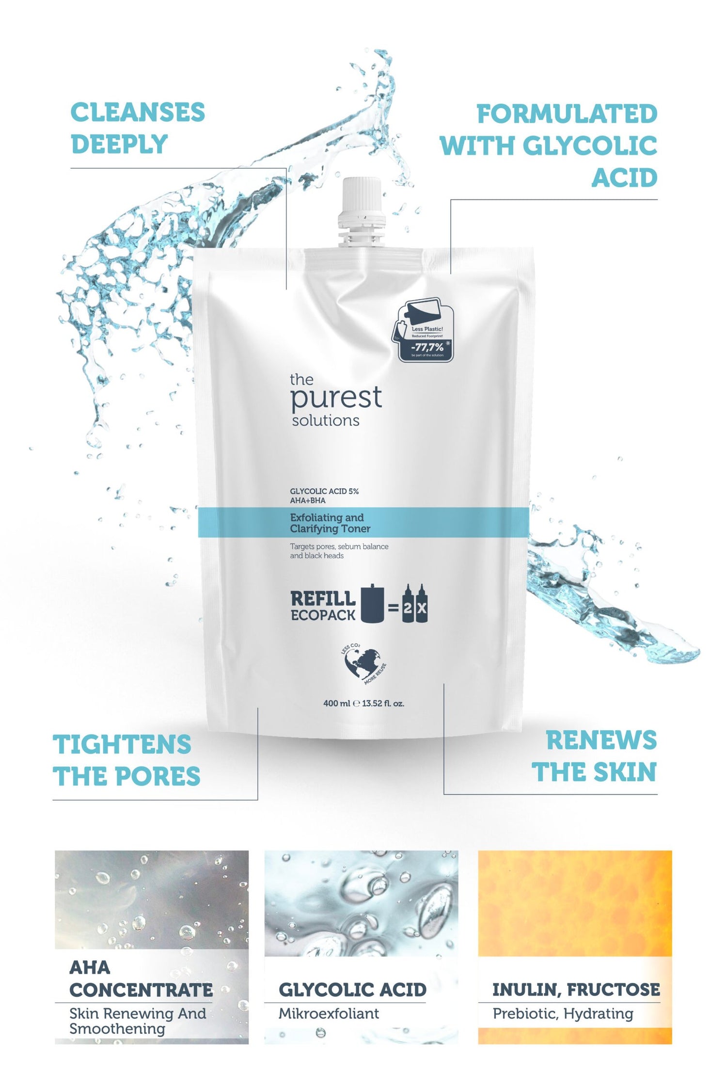 Exfoliating and Clarifying Toner - 400 ML