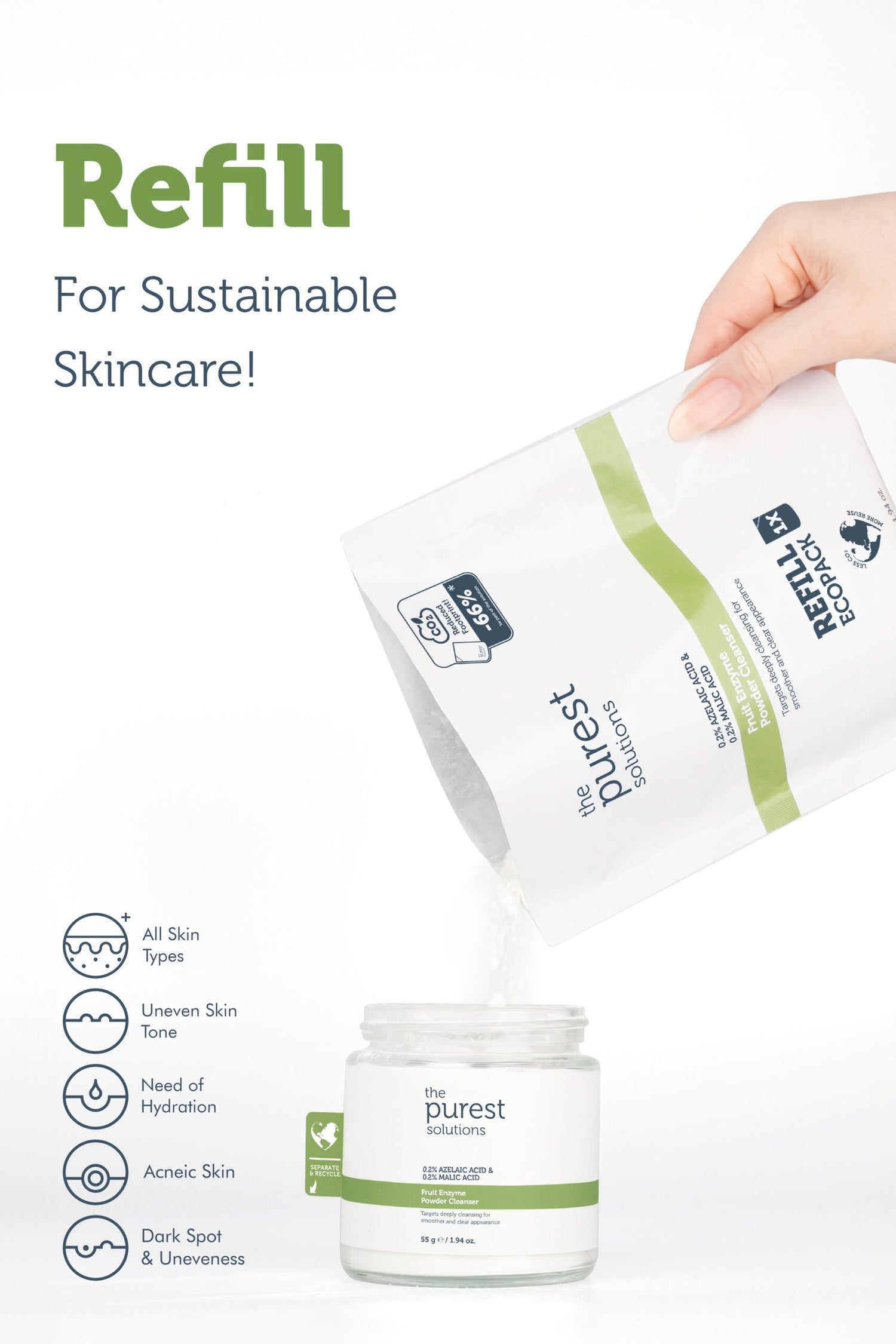 Fruit Enzyme Powder Cleanser-55 GR